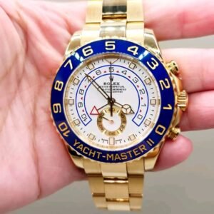 rolex submariner 1680 unpolished Rolex Yacht-Master II Full Gold Front View