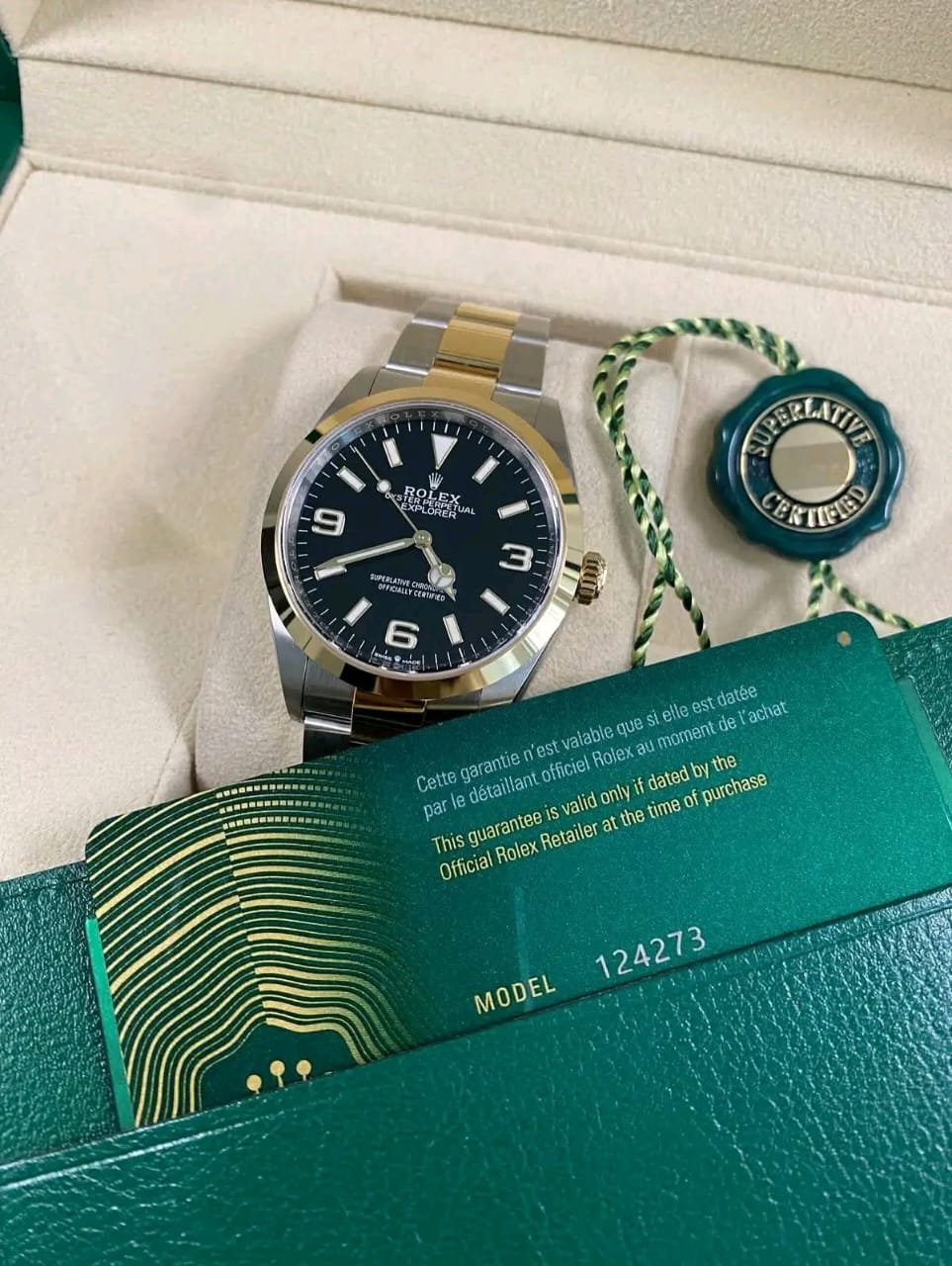 Rolex Explorer 124273 Full Set Display