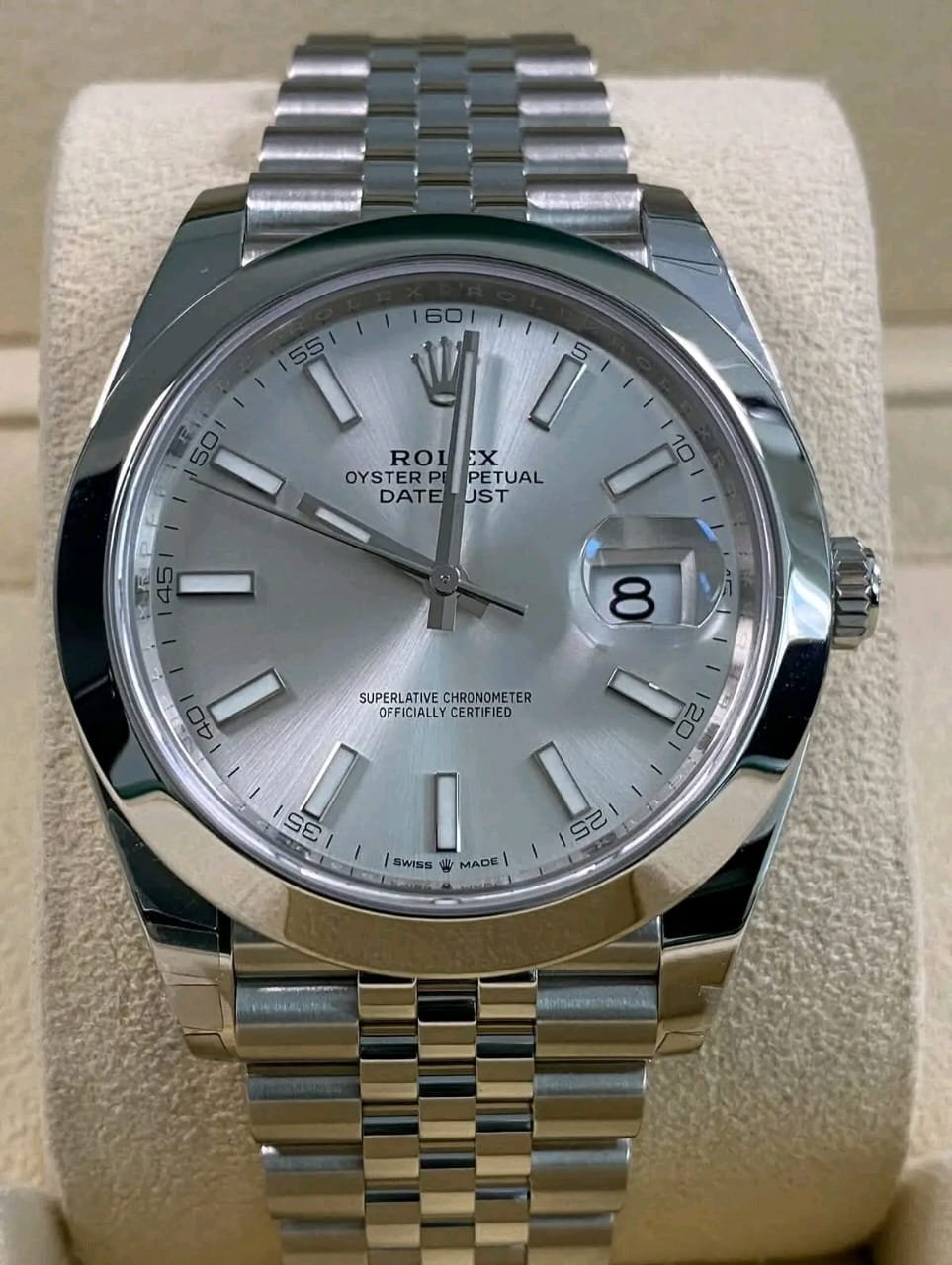 Rolex Datejust 126300 Index Markers and Date Cyclops