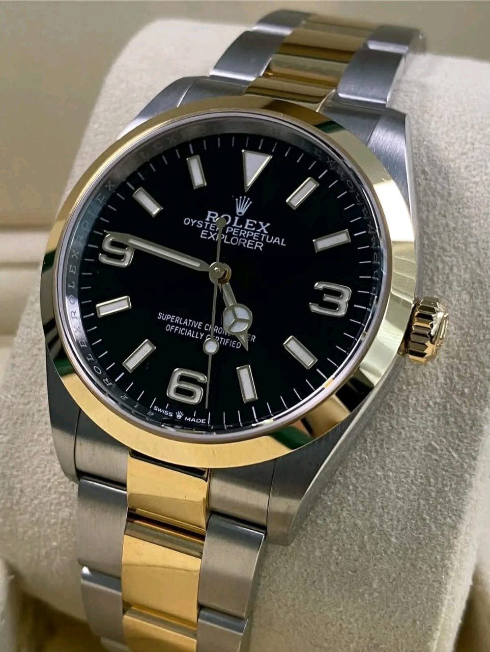 Rolex Explorer 124273 Index Markers and Luminous Hands