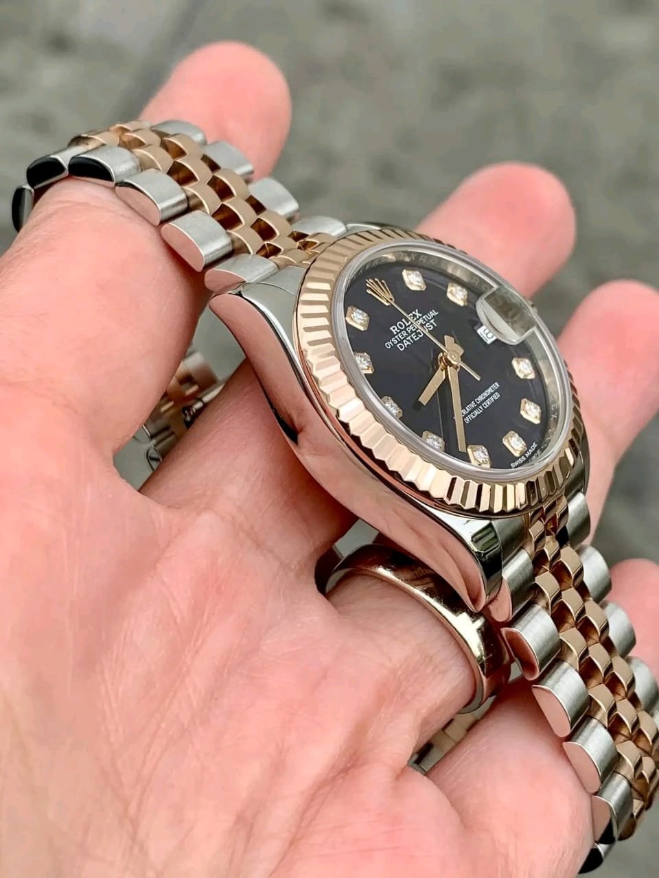 Rolex Ladies Datejust Opposite Side Profile