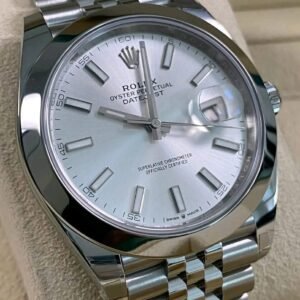 Rolex Datejust 126300 Smooth Steel Bezel Finish