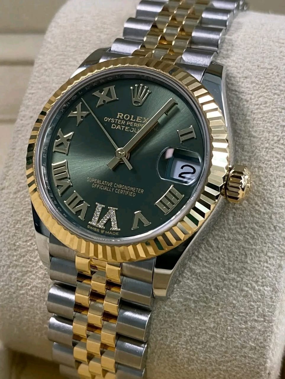 Rolex Datejust 31 Crown Side Profile