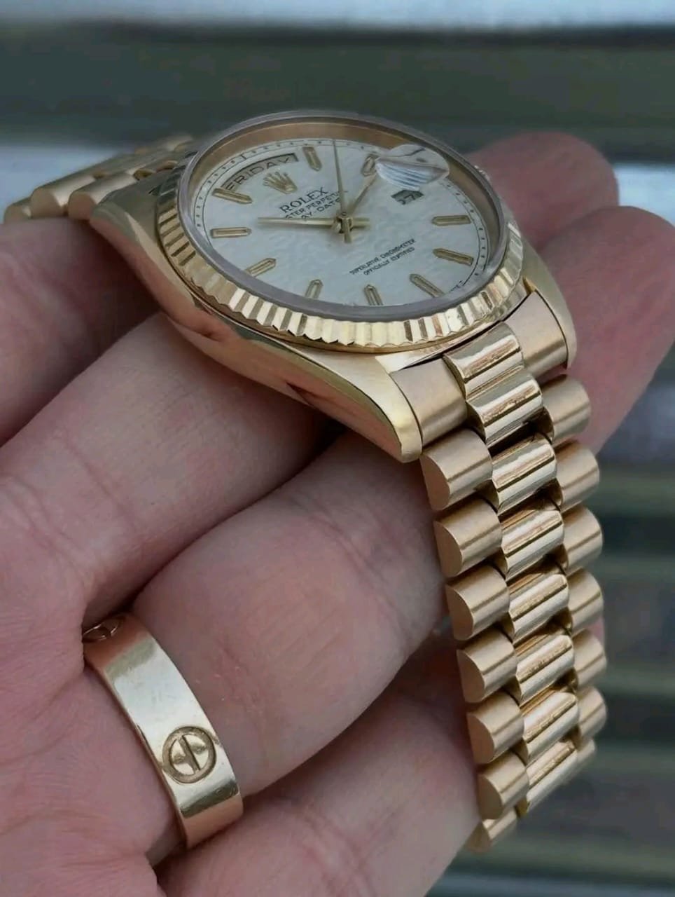 Rolex gold Day-Date Solid 18K Gold President Bracelet