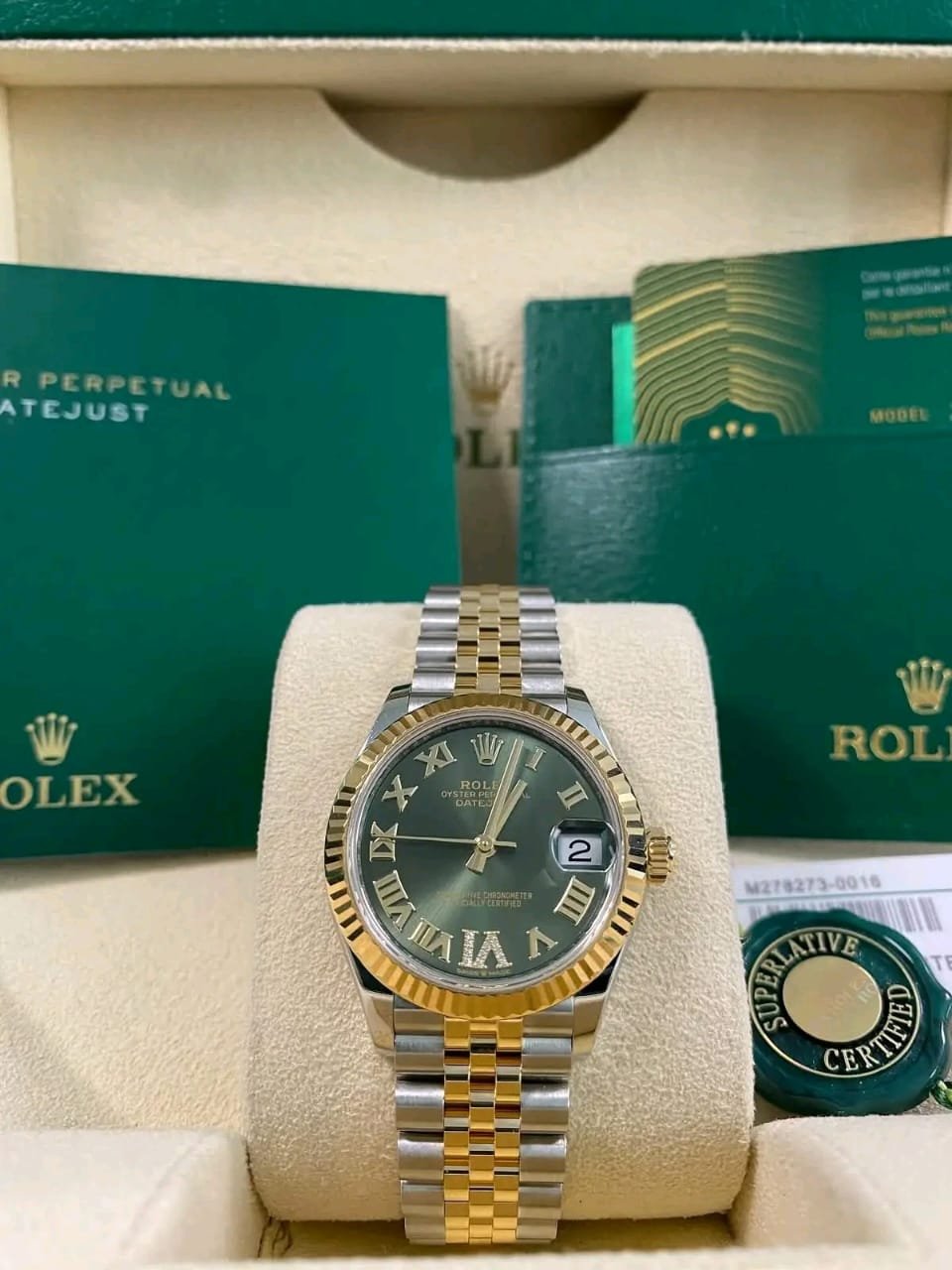 Rolex Datejust 31 Original Warranty Card and Hang Tags